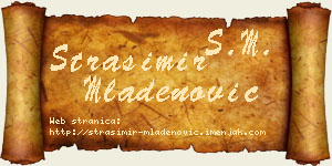 Strašimir Mladenović vizit kartica